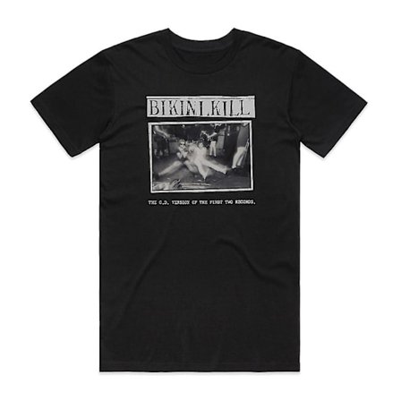 Bikini Kill Cd-versionen av de två första skivorna T-shirt Svart