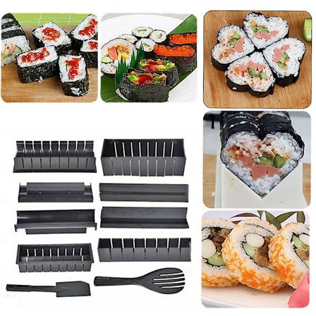 10-delad sushiform Sushi Maker Rolling Kit Sushi Maker Tool