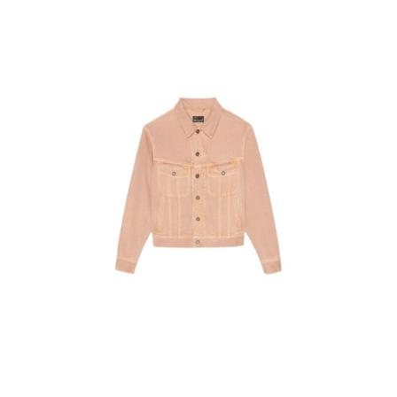 Saint Laurent, You know one denim Oranje, Dames, Maat:M,Katoen