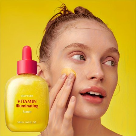 Vitamin C Lysnende Essens | Fukter Ansiktshuden | Forbedrer Hudens Elastisitet | Avgjørende for Hudpleierutinen | Hverdags Hudpleie | Ideell Gave ...