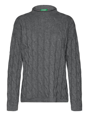 United Colors of Benetton Turtle Neck Sw. L/S - Grey - XS