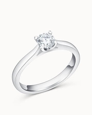 Solitaire Ring Amy 950 Platinum 0.30 Carat Lab-Grown Diamond - Engagement Rings & Wedding Rings from Vanbruun
