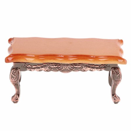 1/2 Dukkehus Miniature Simuleret Sofabord Langt Bord Mini Møbelmodel Legetøjstilbehør