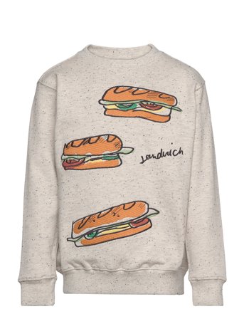 Sgbaptiste Sandwich Sweatshirt Sweat-shirt Genser Grå Soft Gallery*Betinget Tilbud