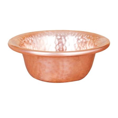 Kestävä pyöreä buddhalainen uhrikulho, kuparinen astia, kannettava vesikulho