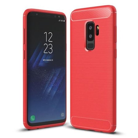 Skyddsskal - Samsung - Galaxy S9 Plus - Silikon TPU - Repellerande - Röd