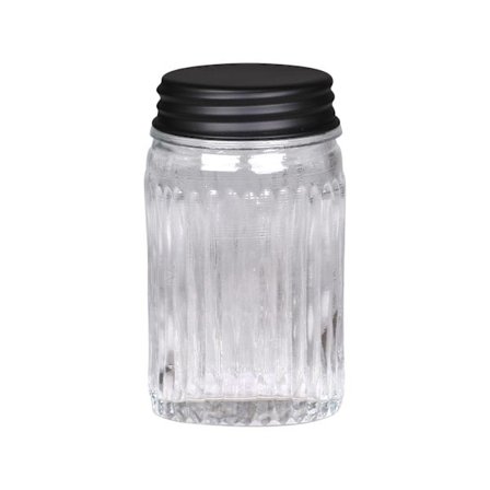 Glasburk m svart lock 4dl