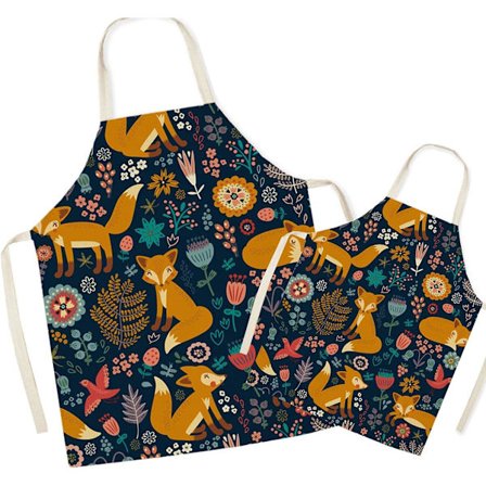 Kitchen Apron Linen Apron for Parents and Children