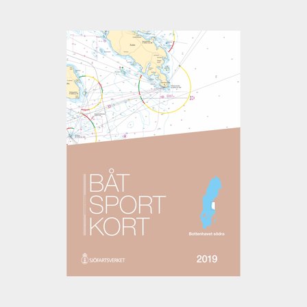 Bådsportkort Sjöfartsverket Bottenhavet syd, Sundsvall - Öregrund (Udgave 2019 - ikke seneste udgave)