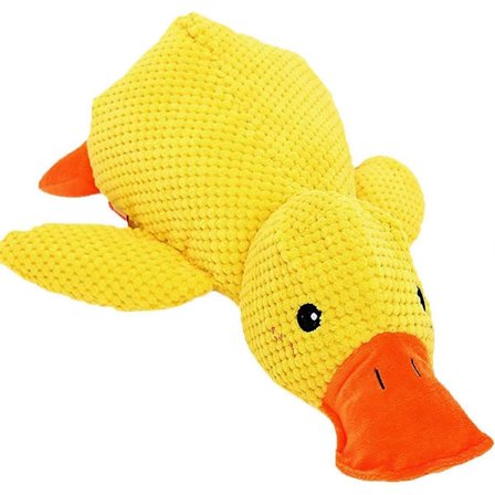 Beroligende And til Hunde, Beroligende Andelegetøj til Hunde, Beroligende Pude til Hunde, Andelegetøj til Hunde med Kvækkende Lyd til Indendørs Hunde 