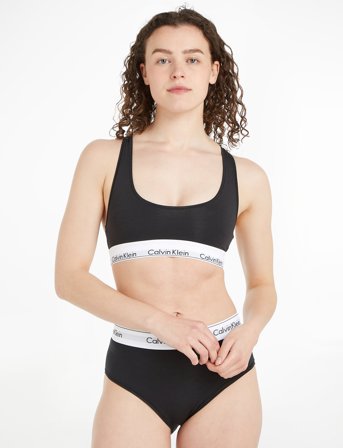 Calvin Klein Unlined Bralette - Black - S