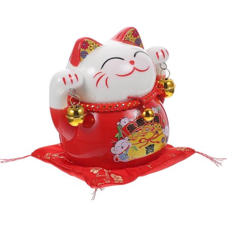 Lyckokatt Spargris Dekorativ sparebøsse Spargrisburk Spargris til penge Fødselsdag Kreativ spargris Husholdningsspargris