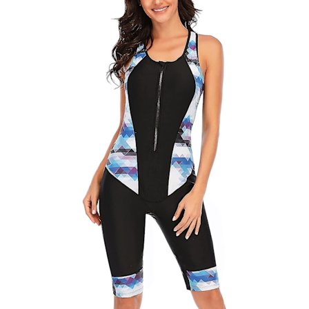 Eldredraktsbadedrakt for kvinner, langermet, utslettbeskyttelse, våtdrakt for damer, atletisk badedrakt, surfing, dykking, badetøy med glidelås foran,