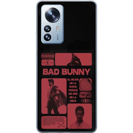 Kompatibelt Mobildeksel til Xiaomi 12 Pro Bad Bunny NFL-inspirert skjoldlogo med amerikansk fotball og stjerner