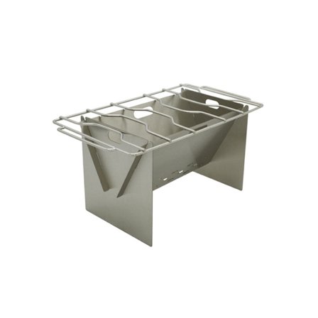 1 stk. Udendørs camping rustfrit stål lille plade brændeovn,