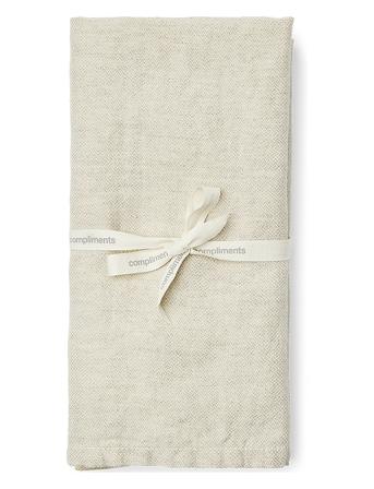 Arles Napkin 45X45 Cm - 2 Pack Beige Compliments