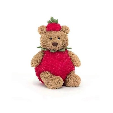 NWT Jellycat Bartholomew Bear Jordbær Limited Edition [YJD]