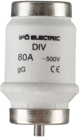 Ifö Electric Eco-gG D-säkring DIV, 500V 80A, 5-pack, Elfördelning & strömförsörjning