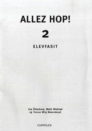 Allez hop! 2 - Bok av Matts Winblad, Eva Österberg, m.fl. - Paperback