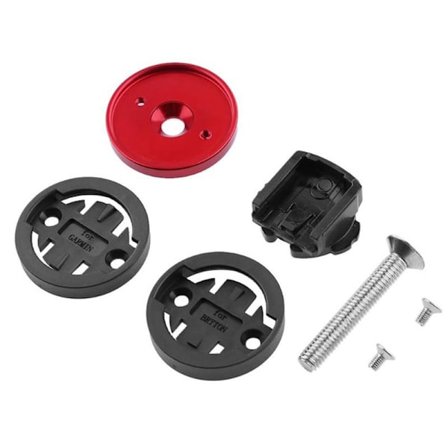 Cykeldator Stam Top Cap Mount Hållare CNC aluminiumlegering Cykel dator monteringsfäste för Cateye för Garmin Red