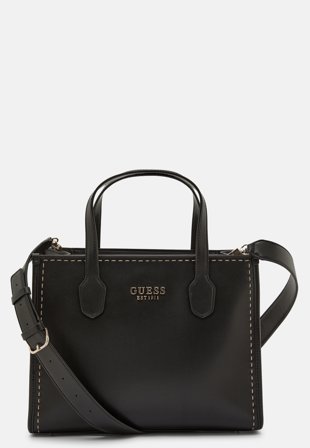 Guess Silvana 2 Compartment Tote BLA Black Klær