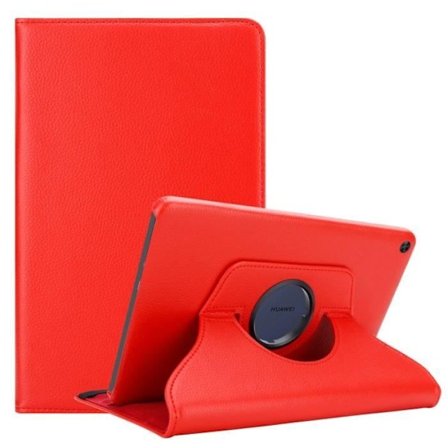 Fodral till Huawei MatePad T 10 (9,7 Zoll) / T 10s (10,1 Zoll) Coque i POPPY RED Fodral Fodral Skydd Plånbok Plånbok