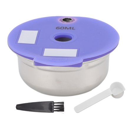 Återanvändbar Kaffefilterkopp Rostfri 60ml Bra Filtreringseffekt för Hem och Kontor