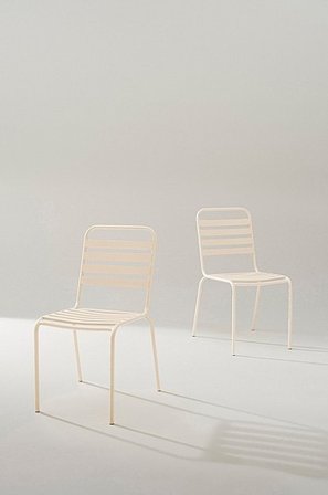 Jotex - Utestol 2-pack Aluminium Beige DEIA - Köp Utestolar & utepallar hos Jotex