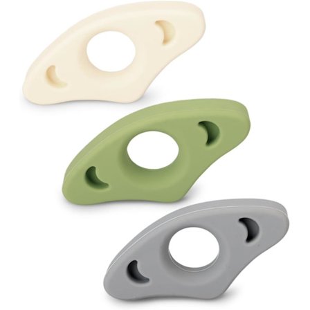 3 stk Tommel Bok Sideholder, Silikon Bok Tommel Sideholdere for Lesing Håndfri, Bok Fingeråpner Holder, R