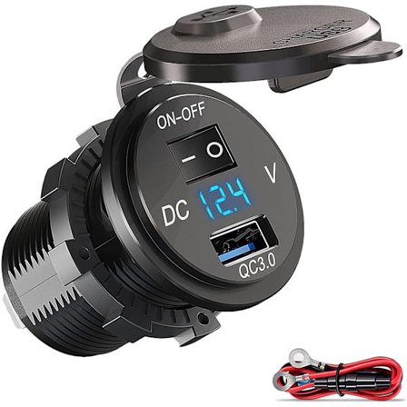 QC 3.0 USB-uttag bil 12V/24V - 3.0 bil laddare installationsuttag