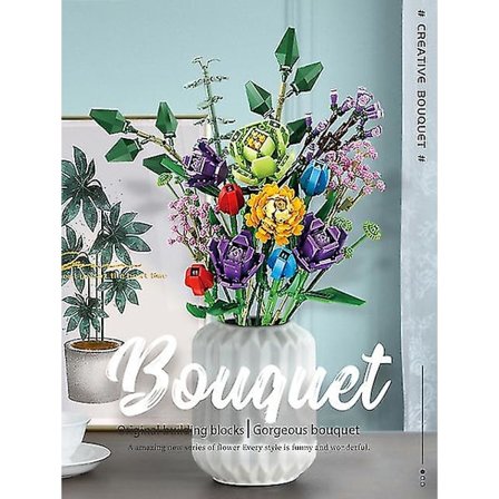 Orkidé Blomster Byggeklodser | Blokkonstruktion Blomster | Voksen Blomster - Klodser -