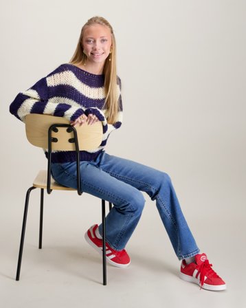 Grunt Ronne Knit Blå Trøjer Pige - Kids Brand Store