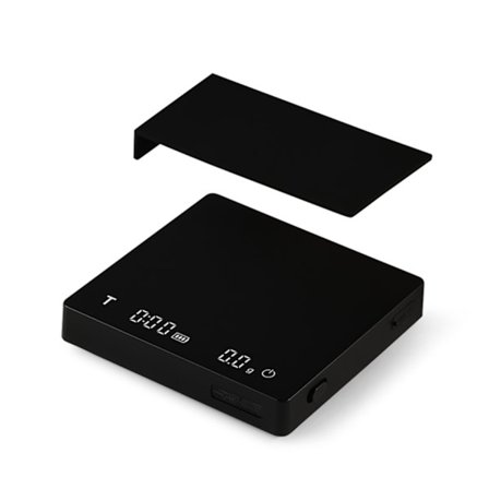 MHW-3BOMBER Mini Digital Kaffevåg med Timer och Silikonisoleringsskydd, 2kg/0.1g Noggrann, 3 Lägen, Typ-C Uppladdningsbar