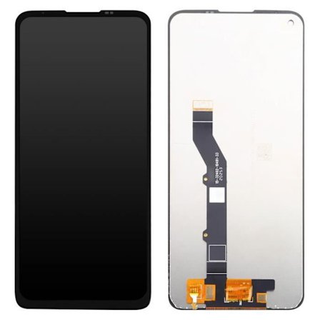 Kompletung - Motorola - Moto G9 Plus - LCD-skærm - Touchglas - Sort