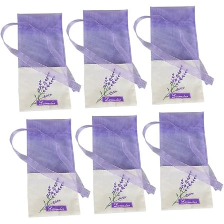 6 stk. Blomstermønstret Lavendelposeposer Tom Duftpose