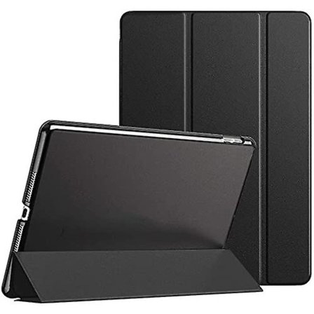 Etui til Samsung Galaxy Tab A 10.1" 2019 (model Sm-t510 / T515), Smart Folio Soft Tpu Beskyttende Etui Cover Sort