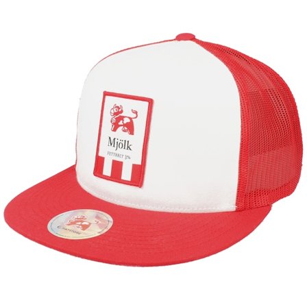 Hatstore - Red trucker Czapka Z Daszkiem - Arla Mjölk White/Red Trucker @ Hatstore
