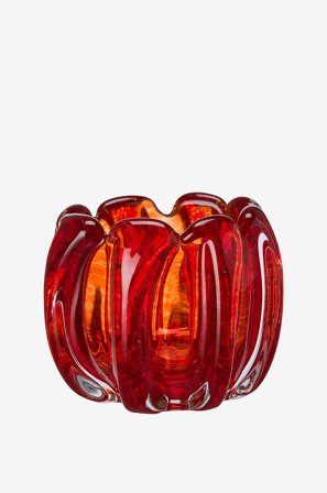 Wikholm Form - Lanterne med stearinlys Mila - Rød - Lysestaker & lykter - Fra Homeroom