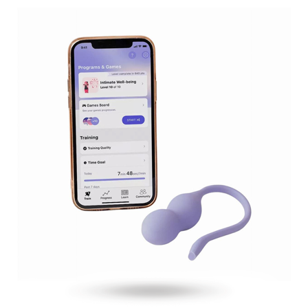 Perifit Care+ Dynamic Kegel Exerciser - Lilac - Sexleker Vuxen: Vibrator, dildo & massajestaver