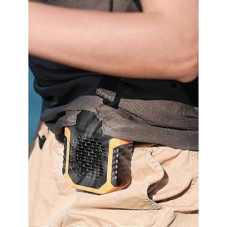 Ny Ankomst 6000mAh Bærbar Taljeklemme Ventilator Bælte Ventilator Kropsventilator Stærk Luftstrøm, 3 Hastigheder, Genopladelig bælteklipsventilator 