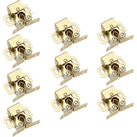 10 Stycken Möbelspärrar Skåpdörr Lås Dubbel Rulle Spärrar Svängdörr Möbel Skåpdörr Lås Dubbel Rul