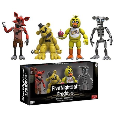 2024 Five Nights At Freddy's Action Figure FNAF Kauhupeli Foxy Bonnie Karhu Keräilymalli 4kpl Hahmoja Leikkikalut Laatikoitu Lahja