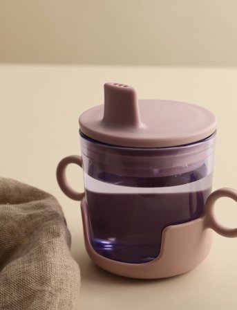 Design Letters Kids Coloured Eco Drinking Glass (Set Of 2 Pcs) - Blue - 17.5 CL