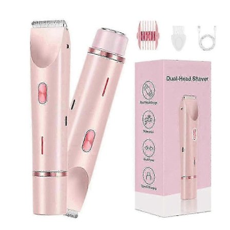 Dermave Bikini Shaver, Dobbelthodet Barbermaskin Kvinner, 2 I 1 Våt Tørr Elektrisk Bikini Trimmer For Kvinner