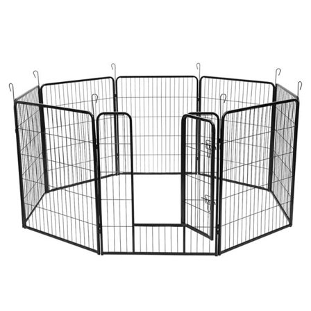 Hundegård i metal - ideel til både indendørs og udendørs brug