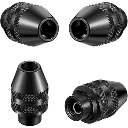 Multi Keyless För, 4 Stycken Mini Keyless Borr Multifunktionschuckar Universal Adapter Keyless Multi Chuck För Elektrisk Slipmaskin Verktyg 0.4-3.2mm
