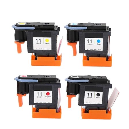 4 st Skrivhuvud Skrivare Magenta Svart Cyan Gul Skrivhuvud Ersättning för HP Designjet 100 110 111 500 510 800 813 850