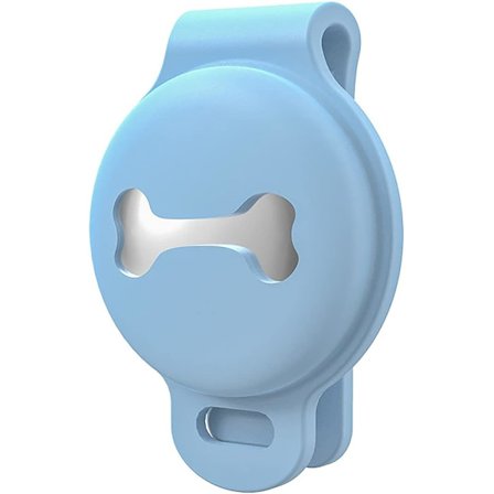 Halsbåndsvedhæftning til hunde katte kæledyrs airtag, fleksibel, ultrablød, anti-ridse, beskyttende fuld krop, kompatibel til AirTag, silikone, farve,