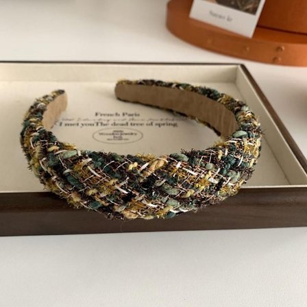 Retro Tweed-hårbånd Bredt hårbånd C C