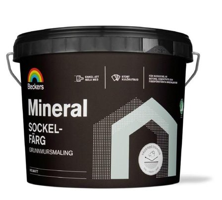 Beckers Sockelfärg, Mineral helmatt, 3L, Grafit, Färg & tapeter